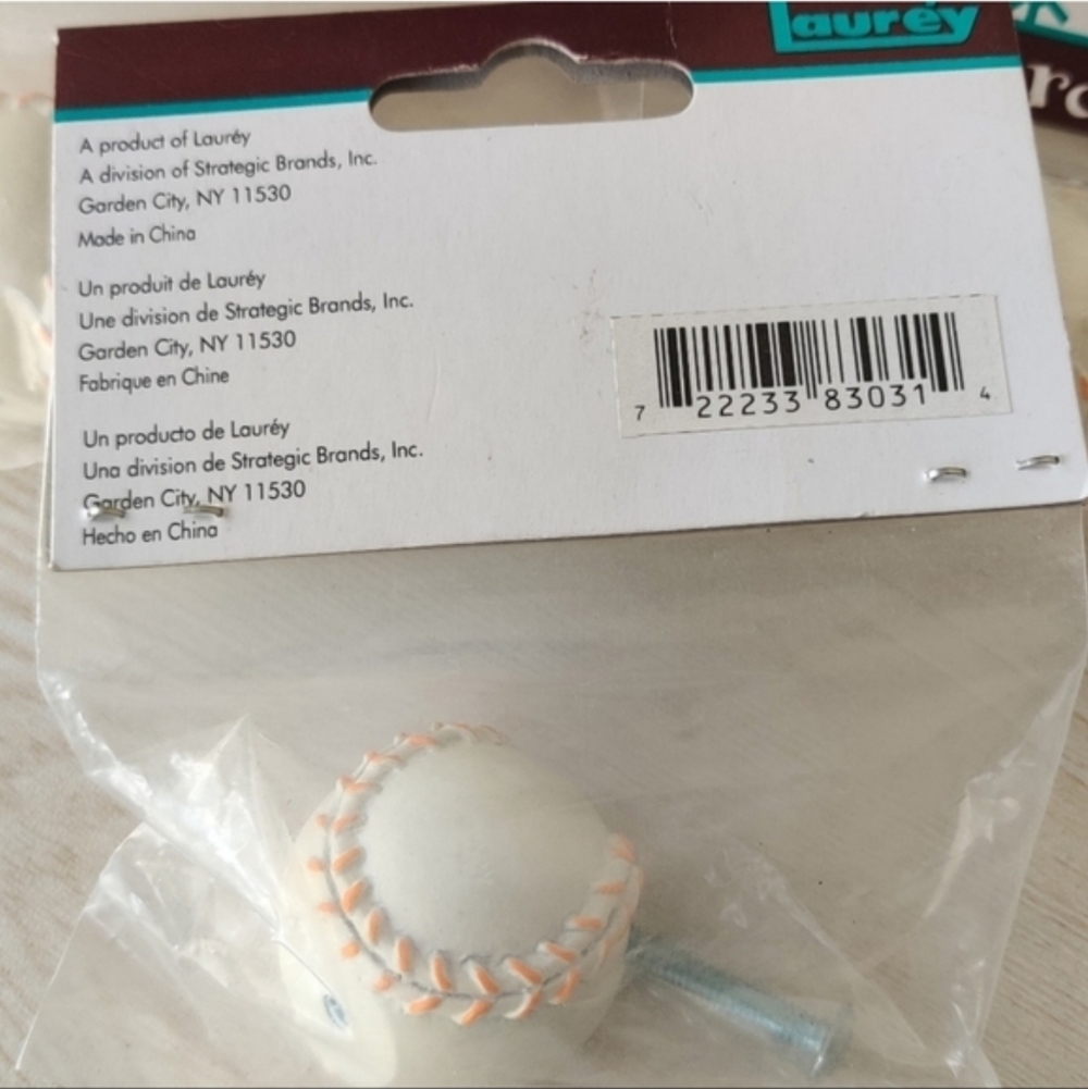 Laurey Whim-z Baseball knobs - Picture 2 of 4